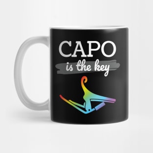 Capo is the Key Colorful Capo Dark Theme Mug